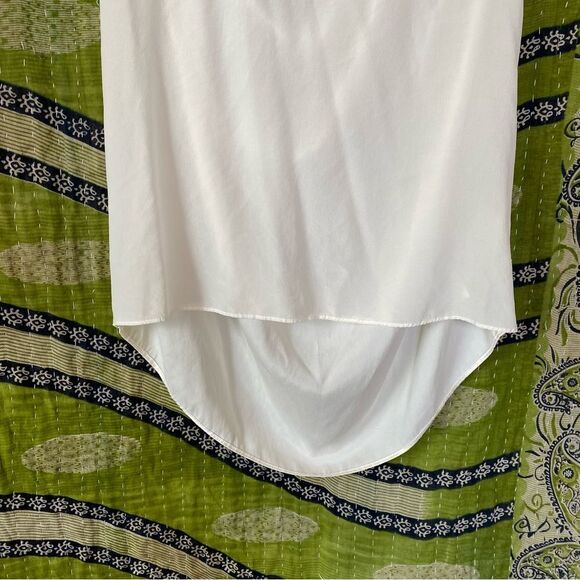 Alice + Olivia Ivory Draped Silk Sleeveless Blouse Size Small - Picture 6 of 15